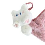 Prosop de Bucătărie Roz cu Agățătoare și Decor Iepuraș, Prosop Bucătărie Absorbant pentru Mâini, Prosop Decorativ Bucătărie - imagine 2