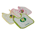 Set Bavetici pentru Bebelusi – Colorate cu Imprimeuri Diverse: Albinuta, Soricel, Dinozaur, Protecție și Distracție - imagine 2